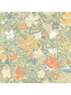 Dutch Wallcoverings Langtan - Midsommar Green - Groen Dutch Wallcoverings Langtan - Midsommar Green - Groen