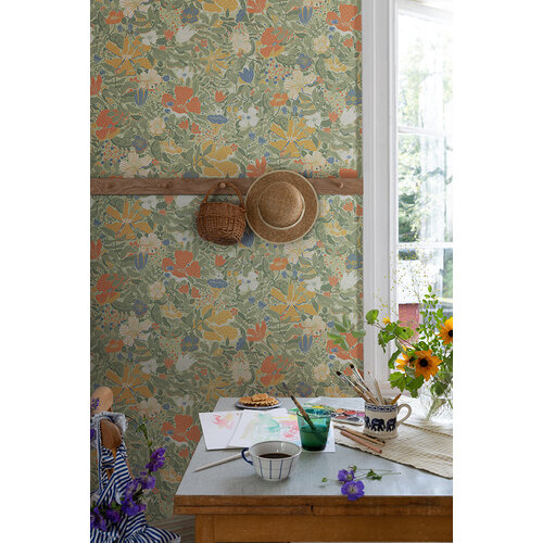Dutch Wallcoverings Langtan - Midsommar Green - Groen
