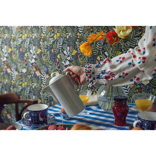 Dutch Wallcoverings Lina - Brittsommar Dark Green - Groen