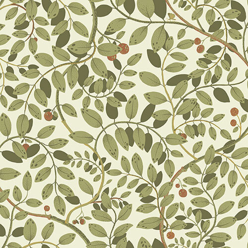 Dutch Wallcoverings Lina II - Kirke Green - Groen