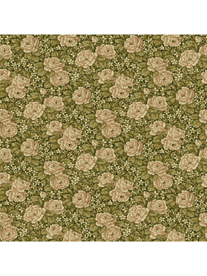 Dutch Wallcoverings Rosenlycka - Roses Green - Groen