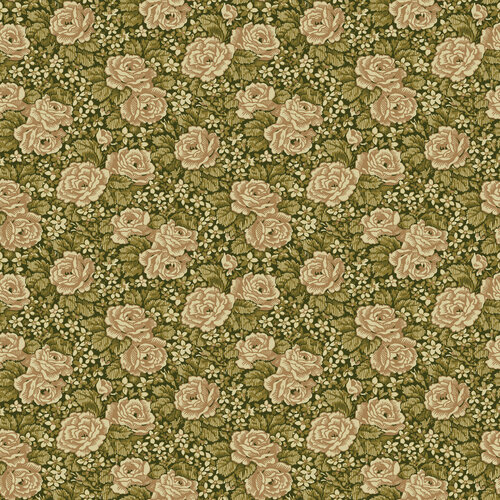 Dutch Wallcoverings Rosenlycka - Roses Green - Groen
