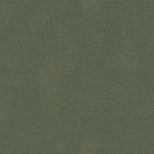 Dutch Wallcoverings Sahara - Richat Emerald Green - Groen