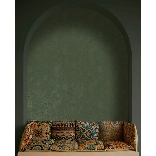 Dutch Wallcoverings Sahara - Richat Emerald Green - Groen