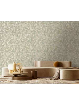 Dutch Wallcoverings Sahara - Pindo Sage Beads - Groen