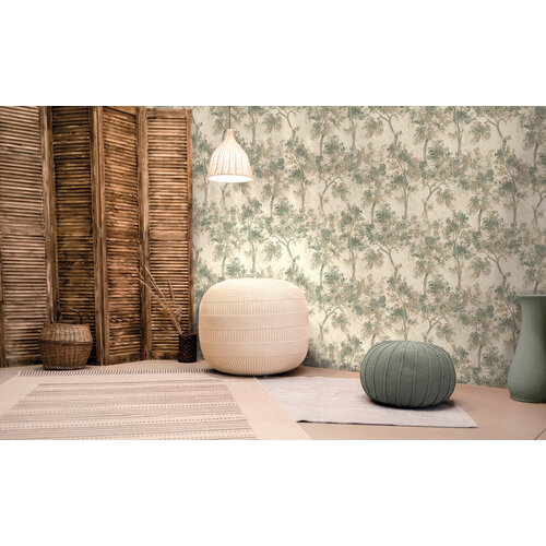 Dutch Wallcoverings Sahara - Tipu Emerald Green Beads - Groen