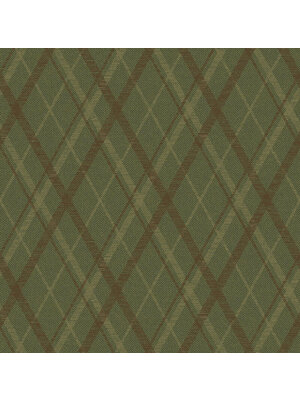 Dutch Wallcoverings Sauvage Ruit - Groen