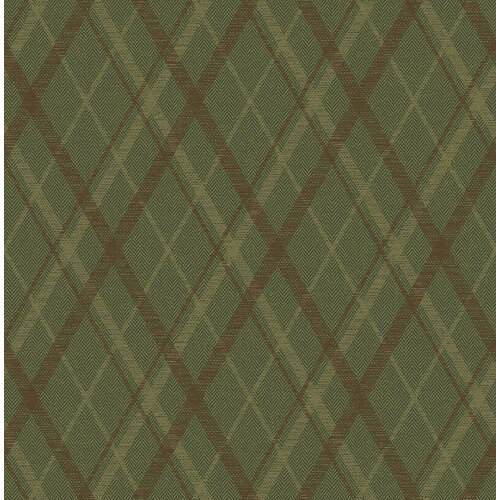 Dutch Wallcoverings Sauvage Ruit - Groen
