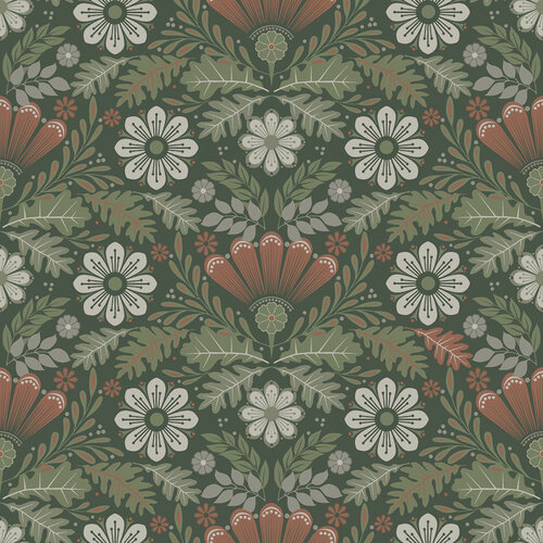 Dutch Wallcoverings Sunnano - Klockrike Green - Groen