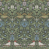 Dutch Wallcoverings Hidden Tr2 -Bird Green/Blue - Groen/Blauw