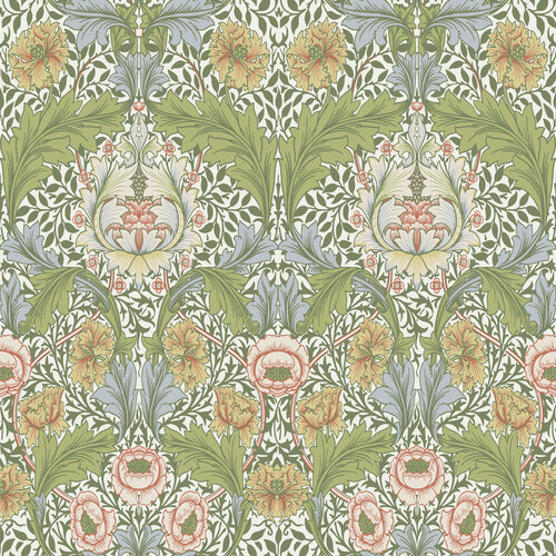 Dutch Wallcoverings Hidden Tr2 -Myrtle Green/Yellow - Groen/Geel
