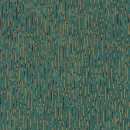 Dutch Wallcoverings Memento Br. - Groen/Goud