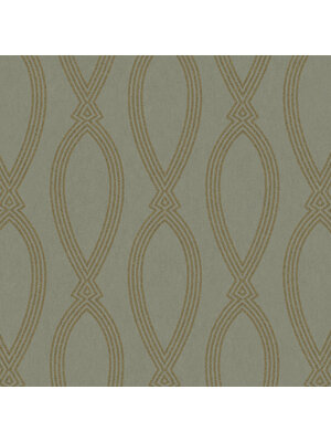 Dutch Wallcoverings Memento Br. - Groen/Goud