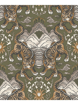 Dutch Wallcoverings FC Khalili- Tora Khaki - 65911