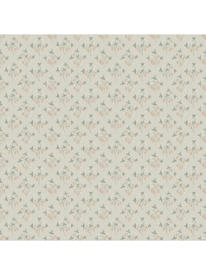 Dutch Wallcoverings Rosenlycka - Strawberries Neutral - Groen/Rood/Wit Dutch Wallcoverings Rosenlycka - Strawberries Neutral - Groen/Rood/Wit