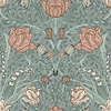Dutch Wallcoverings Apelviken - Filippa Green/Pink - Groen/Roze