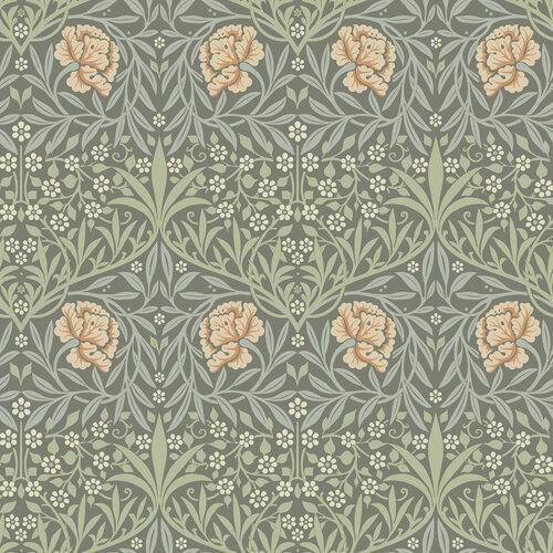 Dutch Wallcoverings Hidden Tr2 -Oxford Union Grn/Apri - Groen/Roze