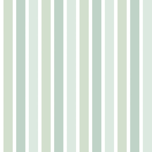 Dutch Wallcoverings Joy - Strepen - Groen/Wit