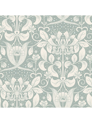 Dutch Wallcoverings Hjärterum - Berit - Lichtblauw
