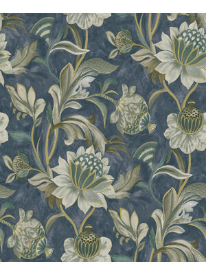 Dutch Wallcoverings Arabesque - Cecelia Navy - Multi