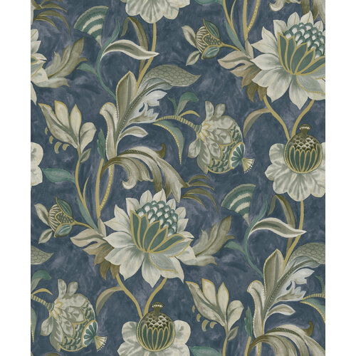 Dutch Wallcoverings Arabesque - Cecelia Navy - Multi
