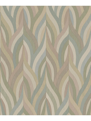 Dutch Wallcoverings Arabesque - Arabesque Blush Aqua - Multi