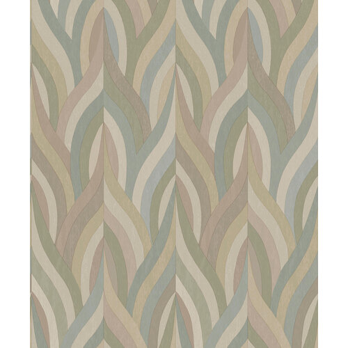 Dutch Wallcoverings Arabesque - Arabesque Blush Aqua - Multi