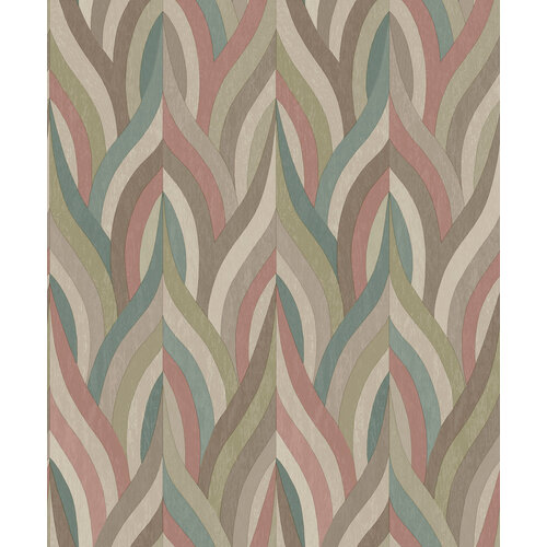 Dutch Wallcoverings Arabesque - Arabesque Red Teal - Multi