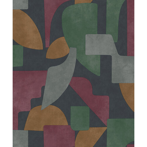 Dutch Wallcoverings Arboretum - Linnet Navy Berry - Multi