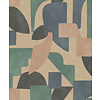 Dutch Wallcoverings Arboretum - Linnet Taupe Aqua - Multi