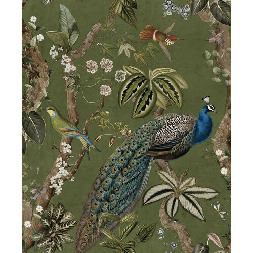 Dutch Wallcoverings Arboretum - Cassia Green - Multi