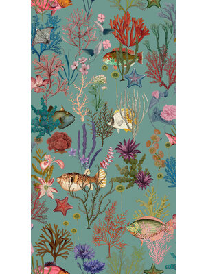 Dutch Wallcoverings Arboretum - Cora Soft Aqua - Multi