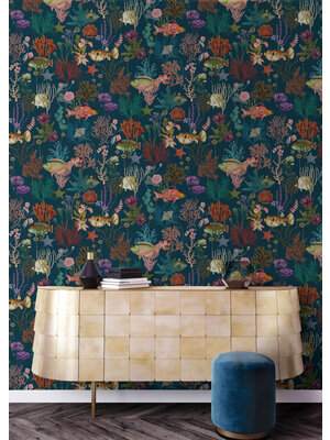 Dutch Wallcoverings Arboretum - Cora Navy - Multi
