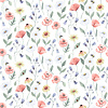 Dutch Wallcoverings Rosenlycka - Flowers Clear - Multi