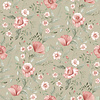 Dutch Wallcoverings Rosenlycka - Garden Flowers Green - Multi