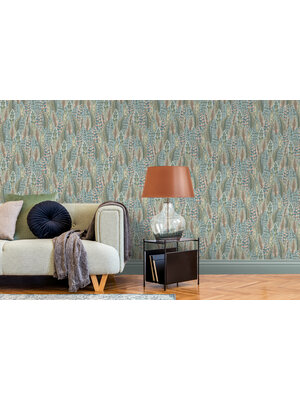 Dutch Wallcoverings Amazonia - Amherst Coral/Blue - Multicolor