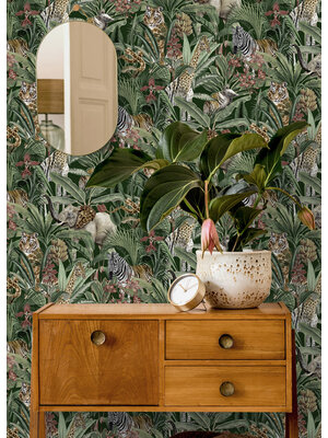 Dutch Wallcoverings Amazonia - Serengeti Green - Multicolor