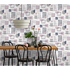 Dutch Wallcoverings Amazonia - Nordic Geo Pink - Multicolor