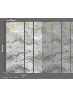 Dutch Wallcoverings Amazonia - Mural Sierra 2,5X2,8M - Multicolor