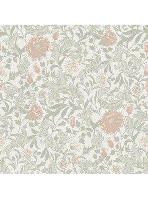 Dutch Wallcoverings Eleganza - Bilbury Sage Coral - Multicolor