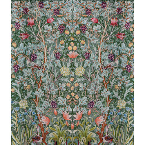 Dutch Wallcoverings Hidden Tr2 -Vine Embroid. 196X270 - Multicolor