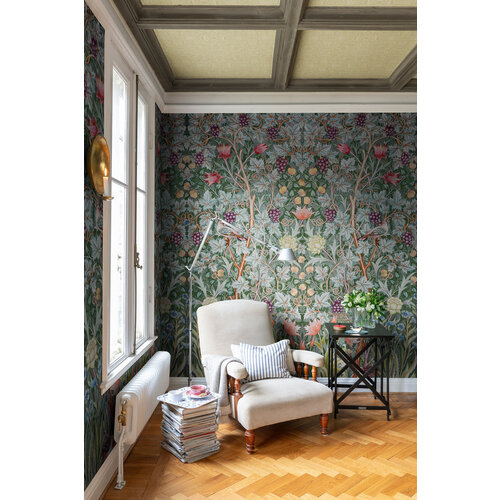 Dutch Wallcoverings Hidden Tr2 -Vine Embroid. 196X270 - Multicolor