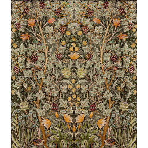 Dutch Wallcoverings Hidden Tr2 -Vine Embroid. 196X270 - Multicolor