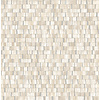 Dutch Wallcoverings Artisan Small Metallic Wood - Natural/Silver