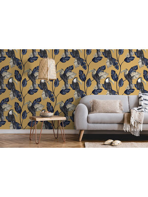 Dutch Wallcoverings Amazonia - Tiki Ochre - Oker