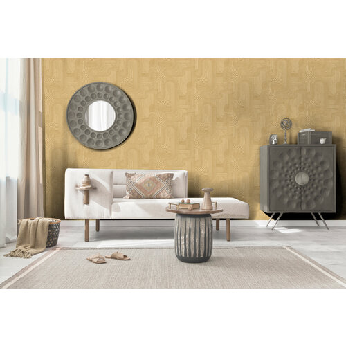 Dutch Wallcoverings Khalili - Macrame Ochre - Oker