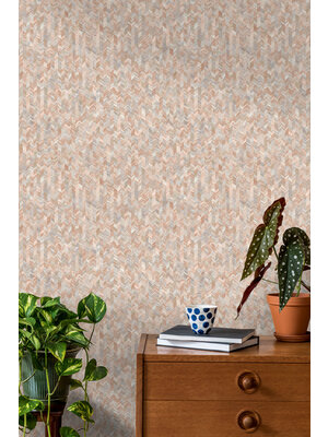 Dutch Wallcoverings Amazonia - Saram Texture Orange - Oranje Dutch Wallcoverings Amazonia - Saram Texture Orange - Oranje