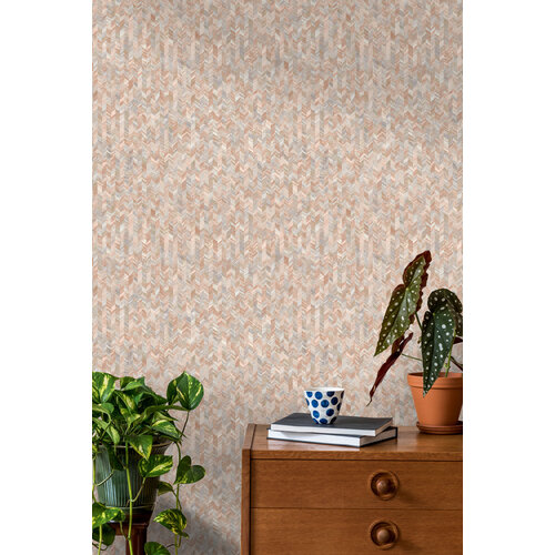 Dutch Wallcoverings Amazonia - Saram Texture Orange - Oranje