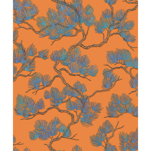 Dutch Wallcoverings Wall Fabric/Bs1 Pine Tree Orange - Oranje