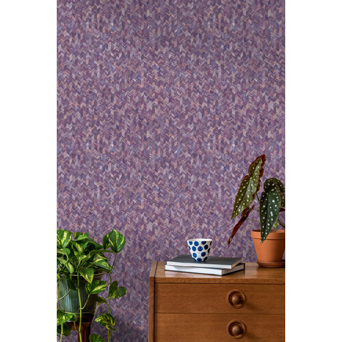 Dutch Wallcoverings Amazonia - Saram Texture Berry - Paars